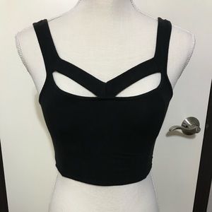 Black crop top